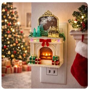 BATH & BODY WORKS Light-Up Fireplace Mantel Wallflower Plug